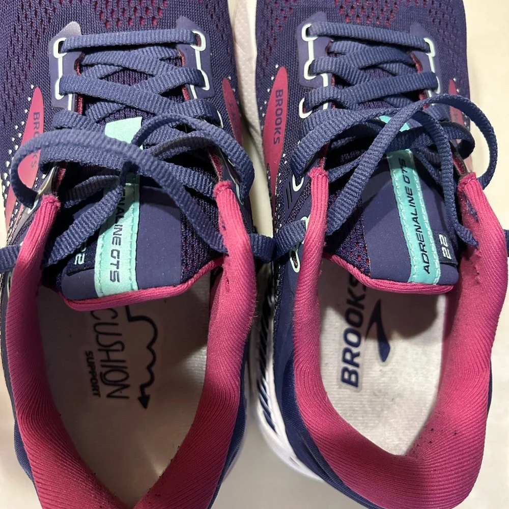 Brooks Women's Athletic Shoes - Navy and Magenta - Picture 5 of 6